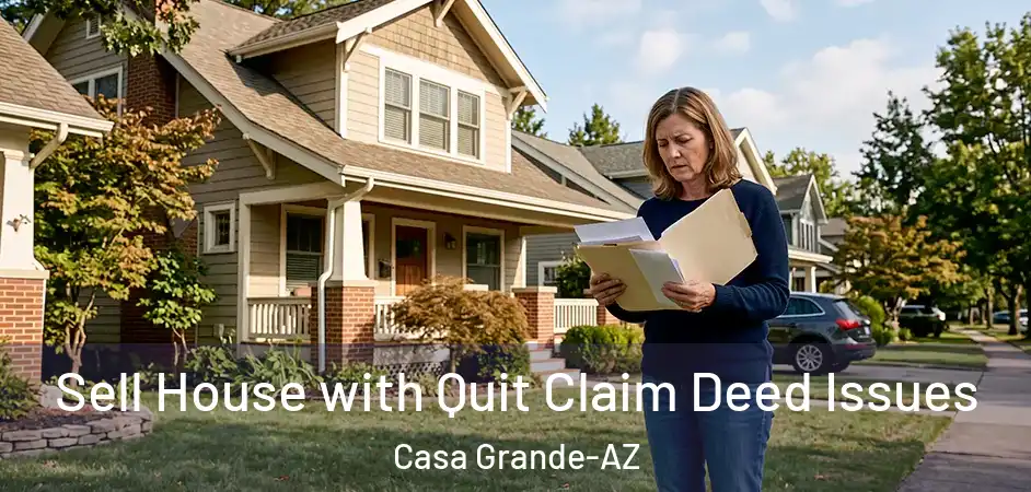 Sell House with Quit Claim Deed Issues Casa Grande-AZ